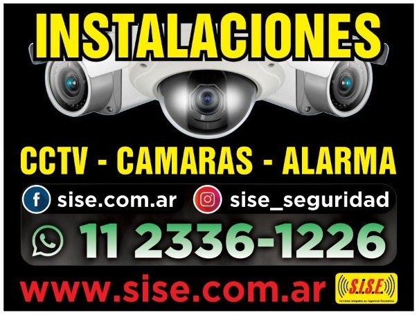 Sistema de cámaras de seguridad SISE instalado profesionalmente para videovigilancia en tiempo real desde smartphone y computadora